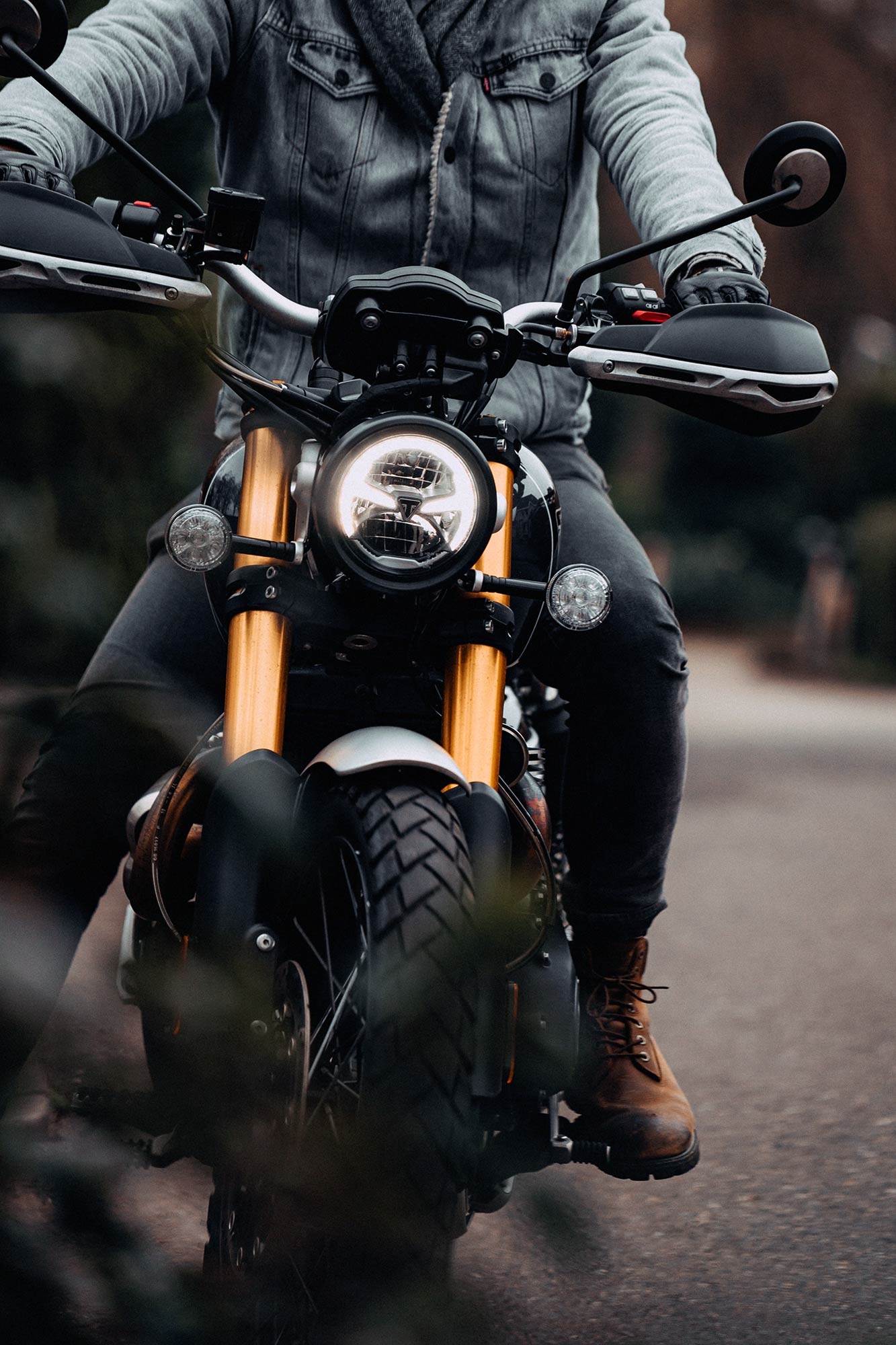 man on motorcycle