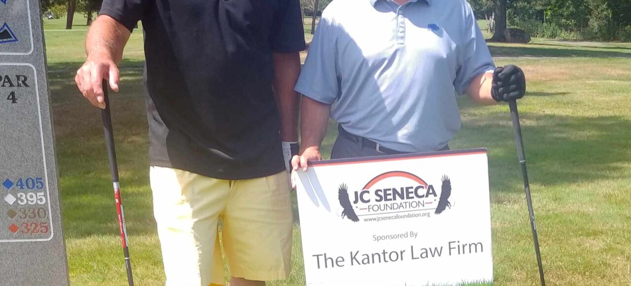 Steve Schonour from Hard Tales and Steve Kantor enjoying a day of golf at the JC Seneca Foundation Charity Tournament