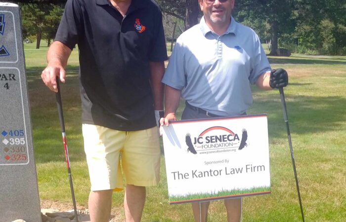 Steve Schonour from Hard Tales and Steve Kantor enjoying a day of golf at the JC Seneca Foundation Charity Tournament