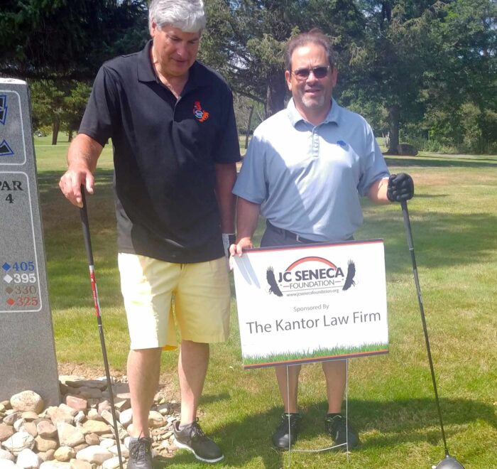 Steve Schonour from Hard Tales and Steve Kantor enjoying a day of golf at the JC Seneca Foundation Charity Tournament