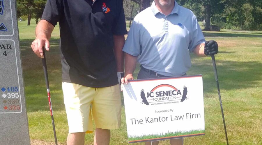 Steve Schonour from Hard Tales and Steve Kantor enjoying a day of golf at the JC Seneca Foundation Charity Tournament