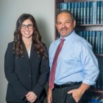 Partner Christina M. Gullo, Esq. stands near founder Steve Kantor, Esq.