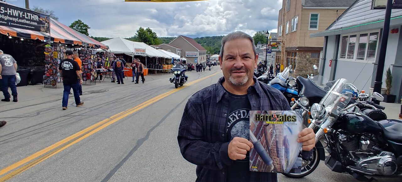 Attorney Steve Kantor stands on Lakeside Avenue in Weirs Beach during Laconia Bike Week 2023